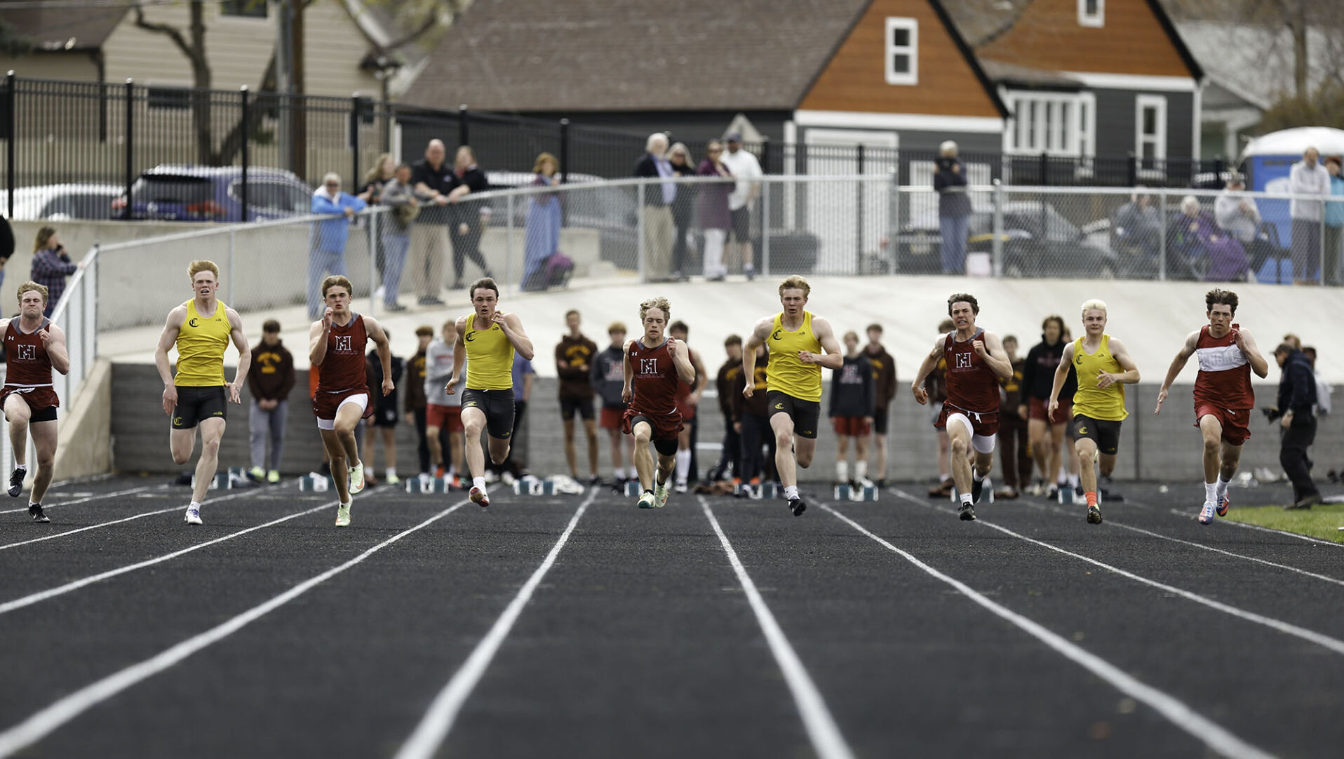 Crosstown boys 100-meter dash